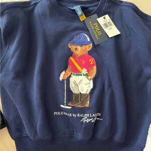 Polo Ralph Lauren Kids Blue Bear Sweatshirt